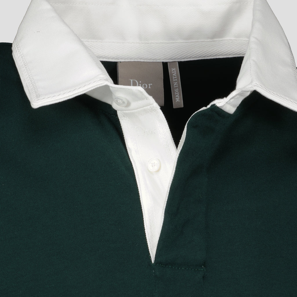 Polos Polo à manches longues vert Dior Vert Homme