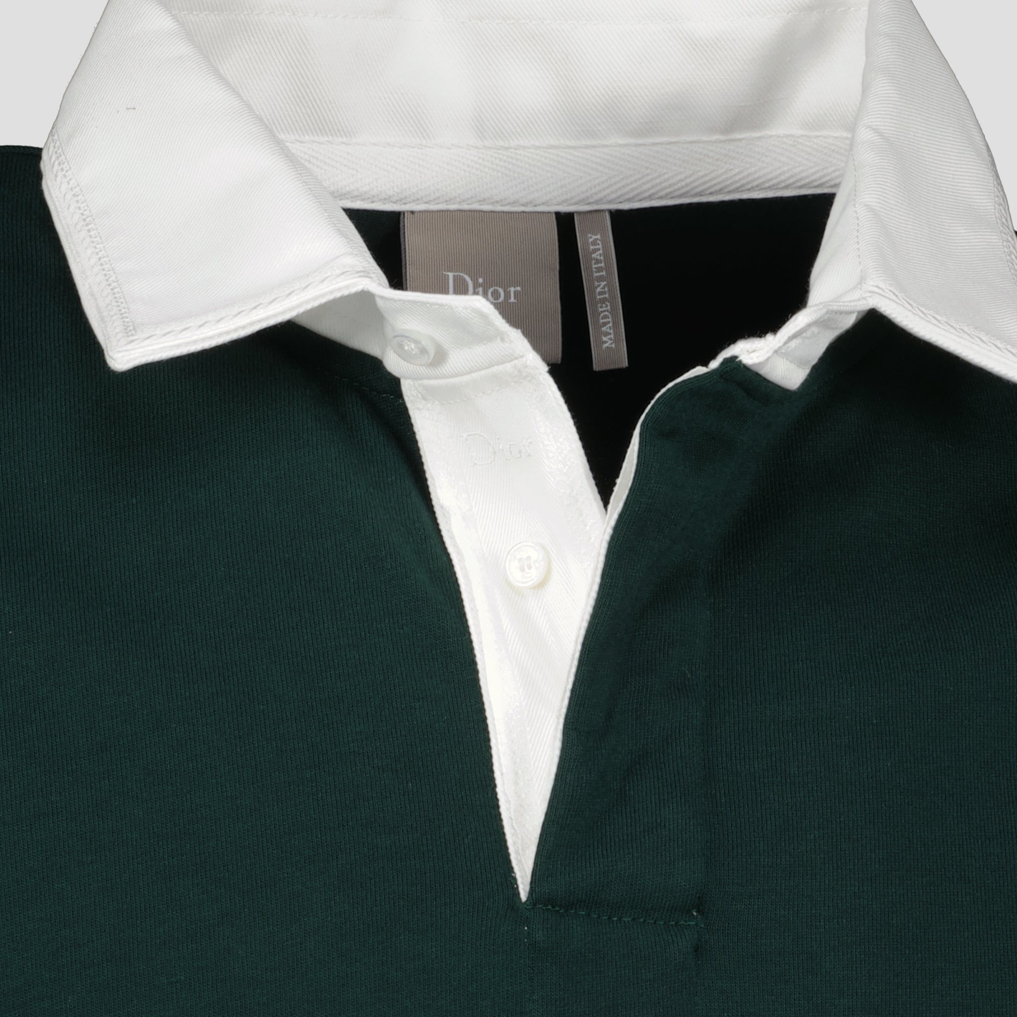 Polos Polo à manches longues vert Dior Vert Homme