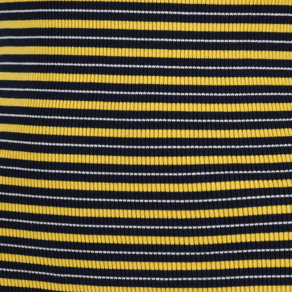 プラダの女性用リブイエローのストライプTシャツの商品画像 - 2026年春夏 - 詳細ビュー_2