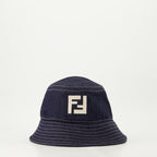 Chapeaux, casquettes et bonnets Bob FF en jean Fendi Bleu foncé Homme