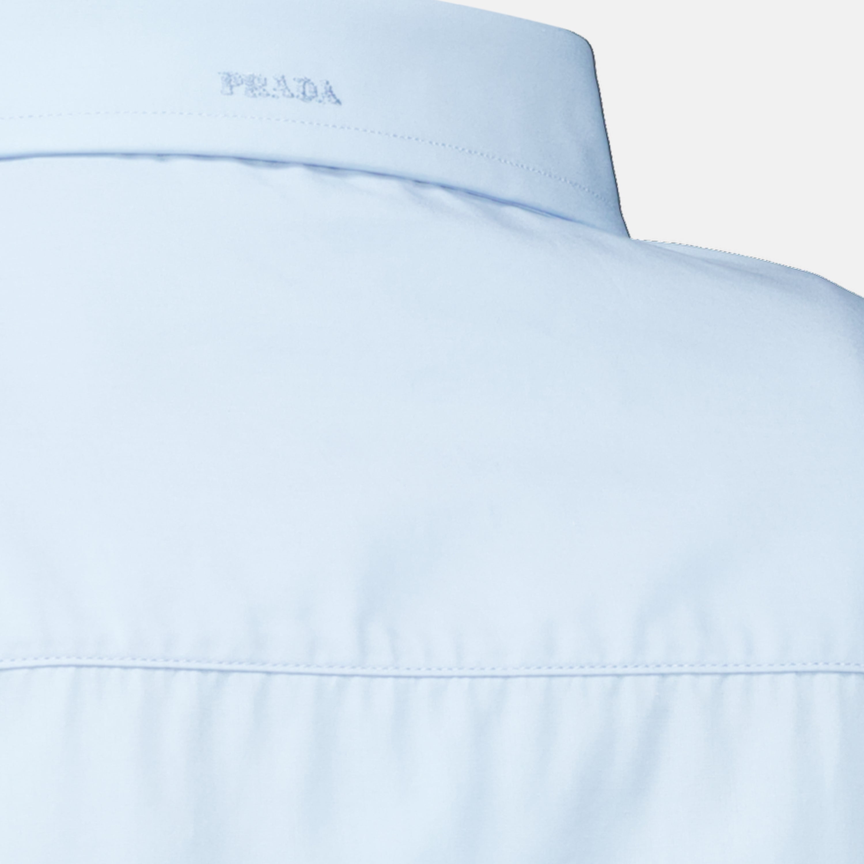 Chemises Camicia Popeline Blu OverSize Prada Bleu Femme