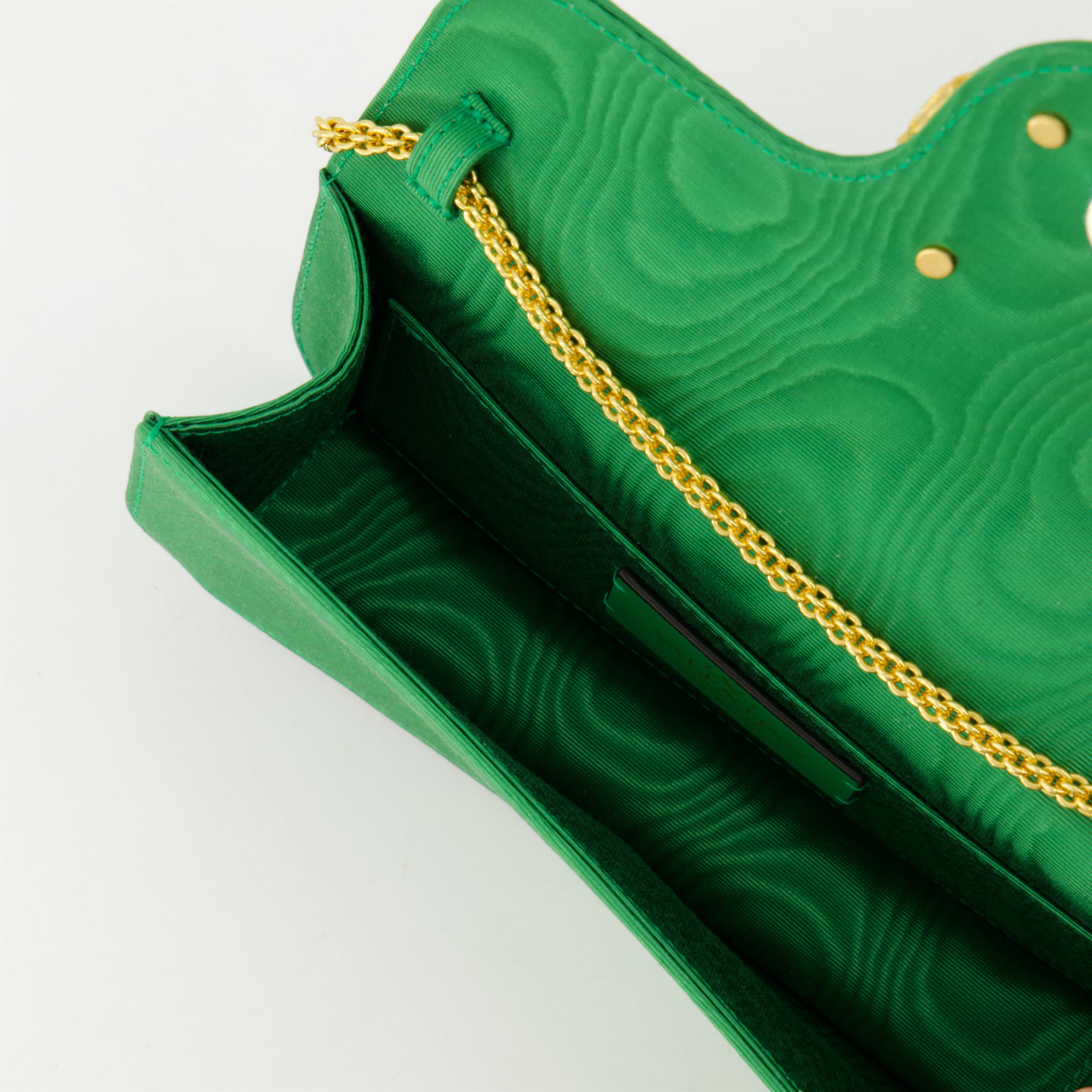 Bolsas de mão e de ombro Small Locò Bag in Moiré Valentino Garavani Verde Femme