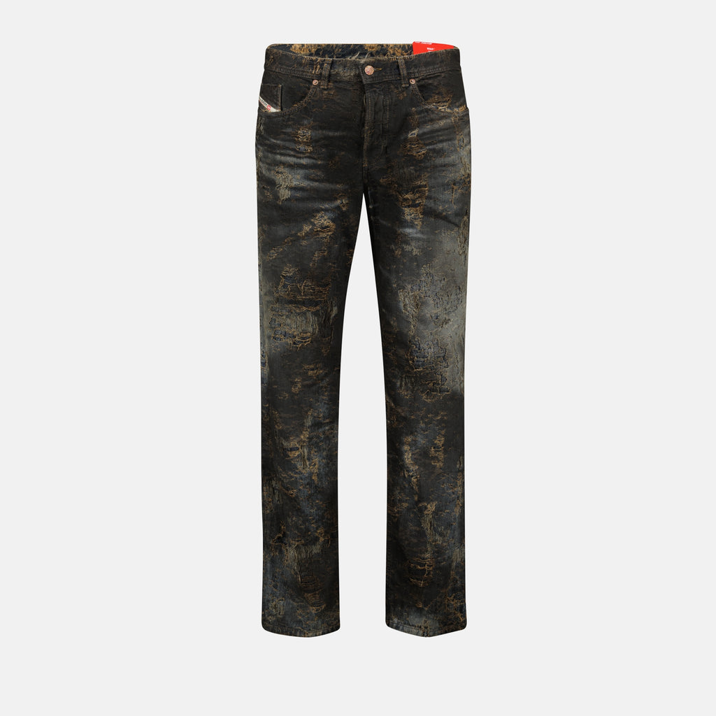 Pantalones Jean droit 2023 Diesel Marrón Homme