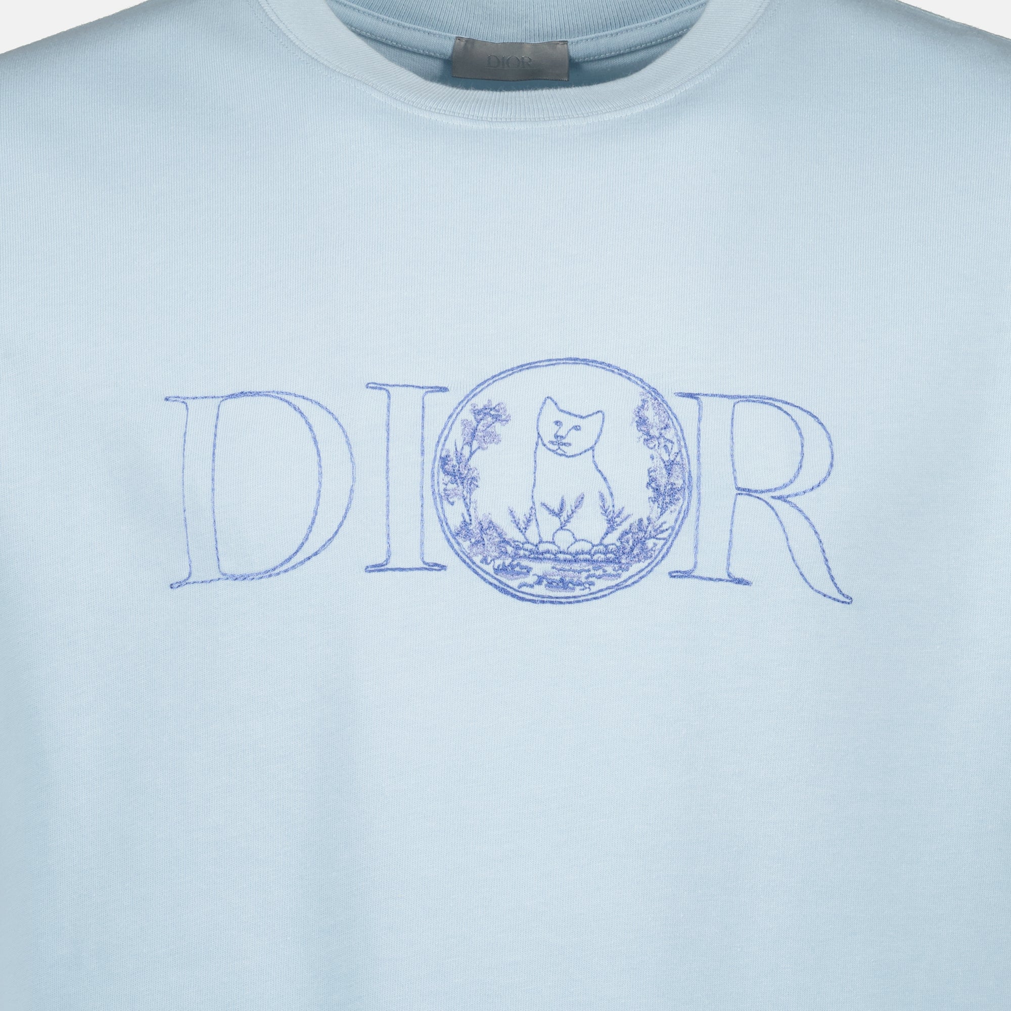 Tシャツ ディオールとハイルトン・ネルのTシャツ Dior 青 Homme