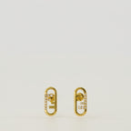 Imagen de los pendientes O'Lock dorados de la marca Fendi para Mujer - Temporada Otoño-Invierno 2025 - Vista Frontal