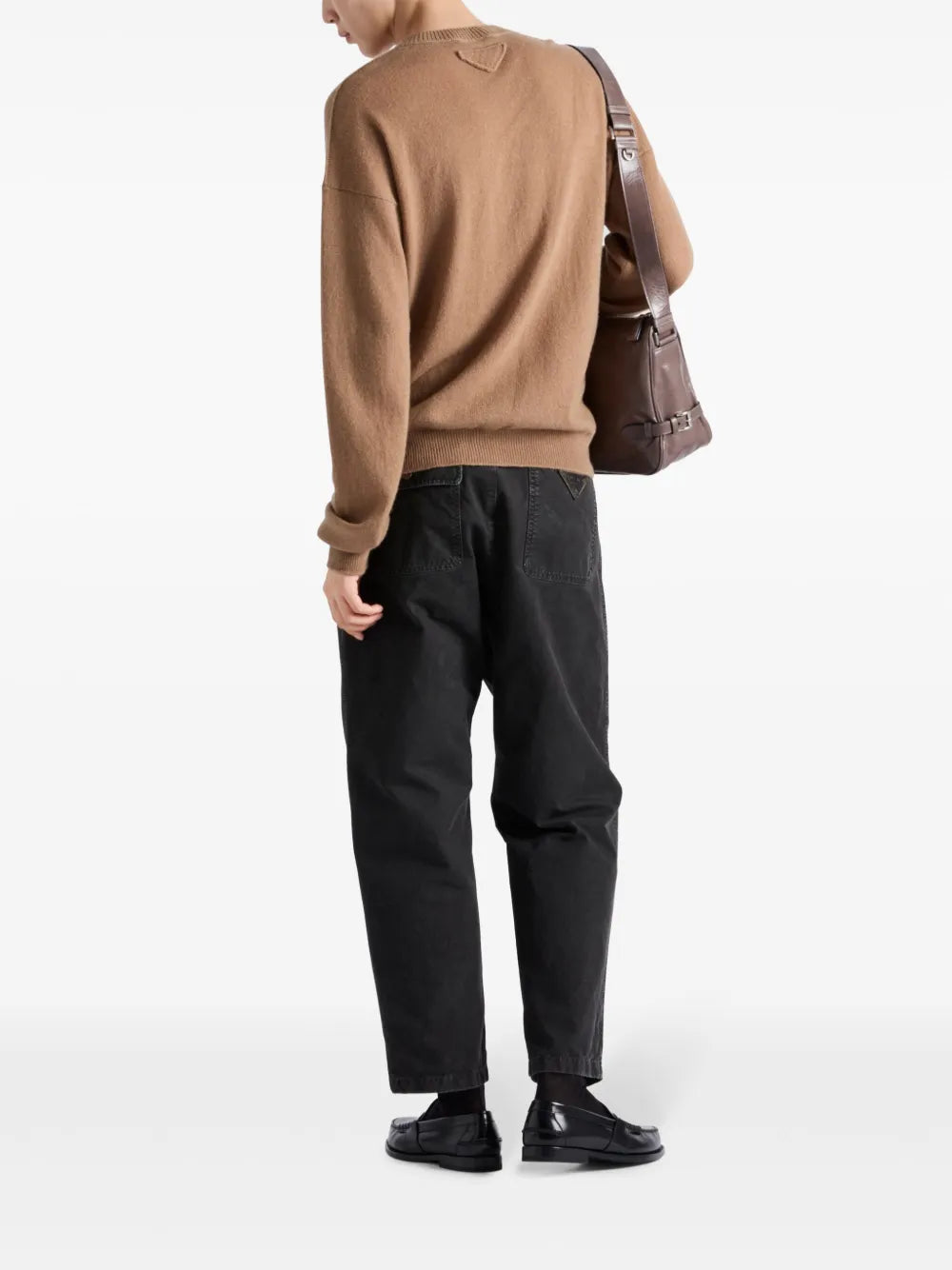 Pantaloni Pantaloni in Cotone Prada Marrone Homme