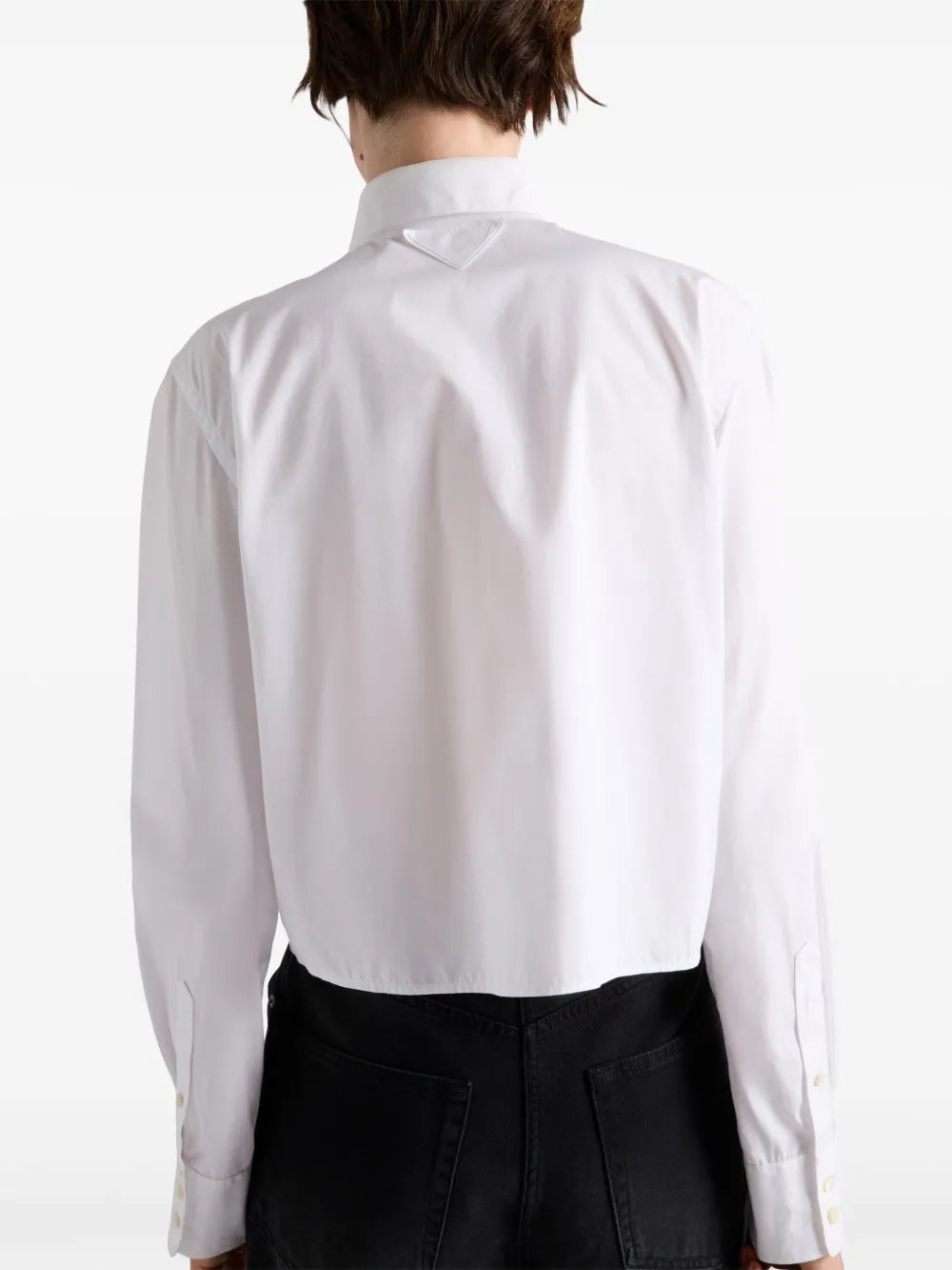Shirts Embroidered Shirt Prada White Femme