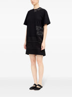 Dresses Printed T-Shirt Dress Mm6 Black Femme