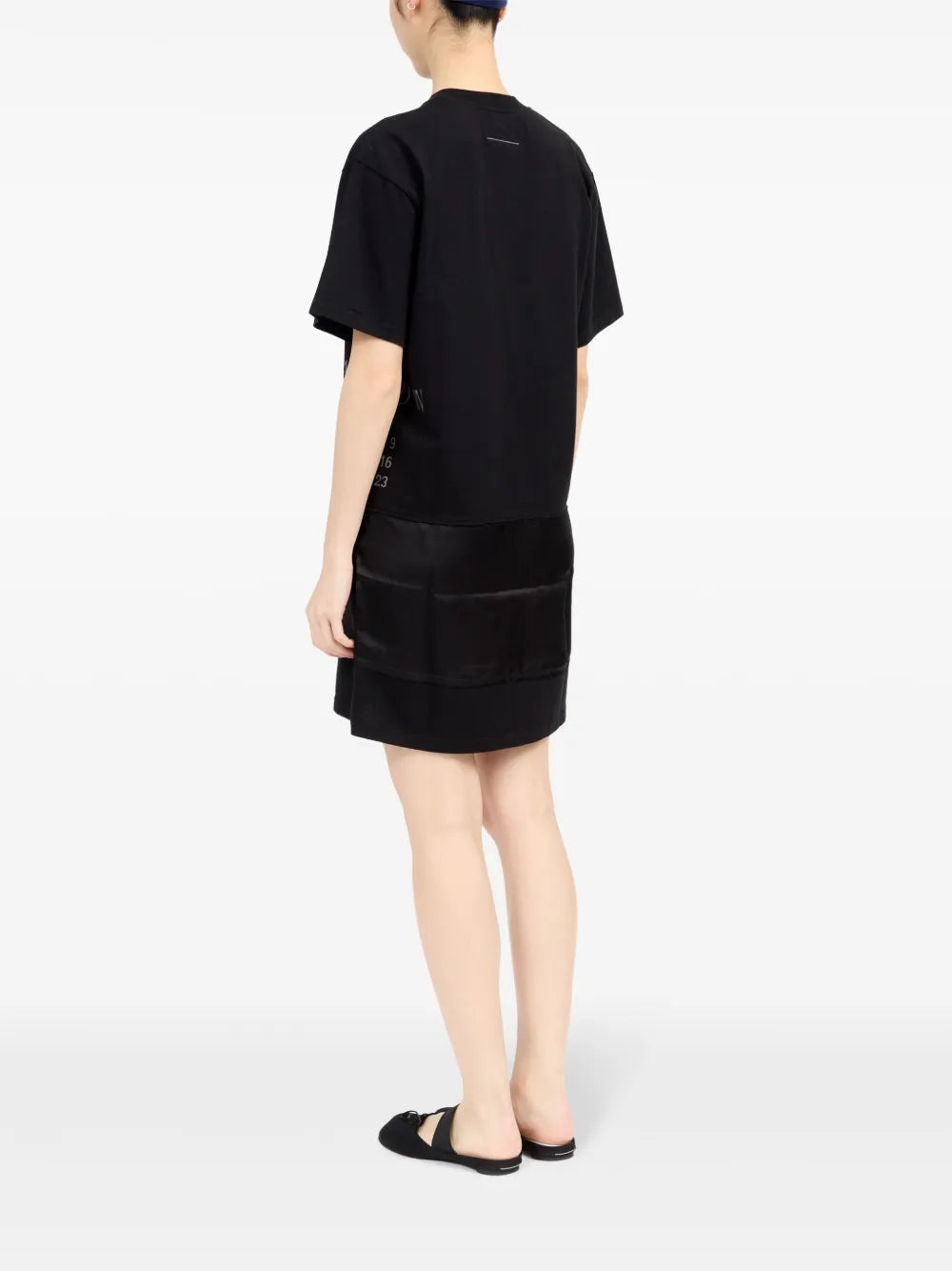 Abiti Abito T-Shirt Stampato Mm6 Nero Femme