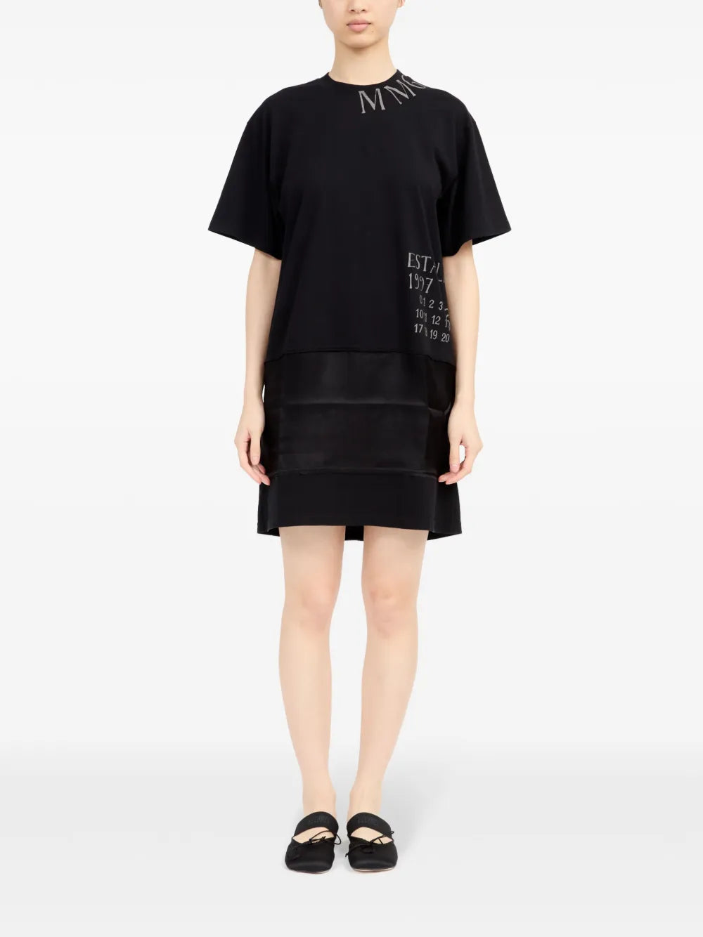 mm6 shirt dress Short striped shirt dress