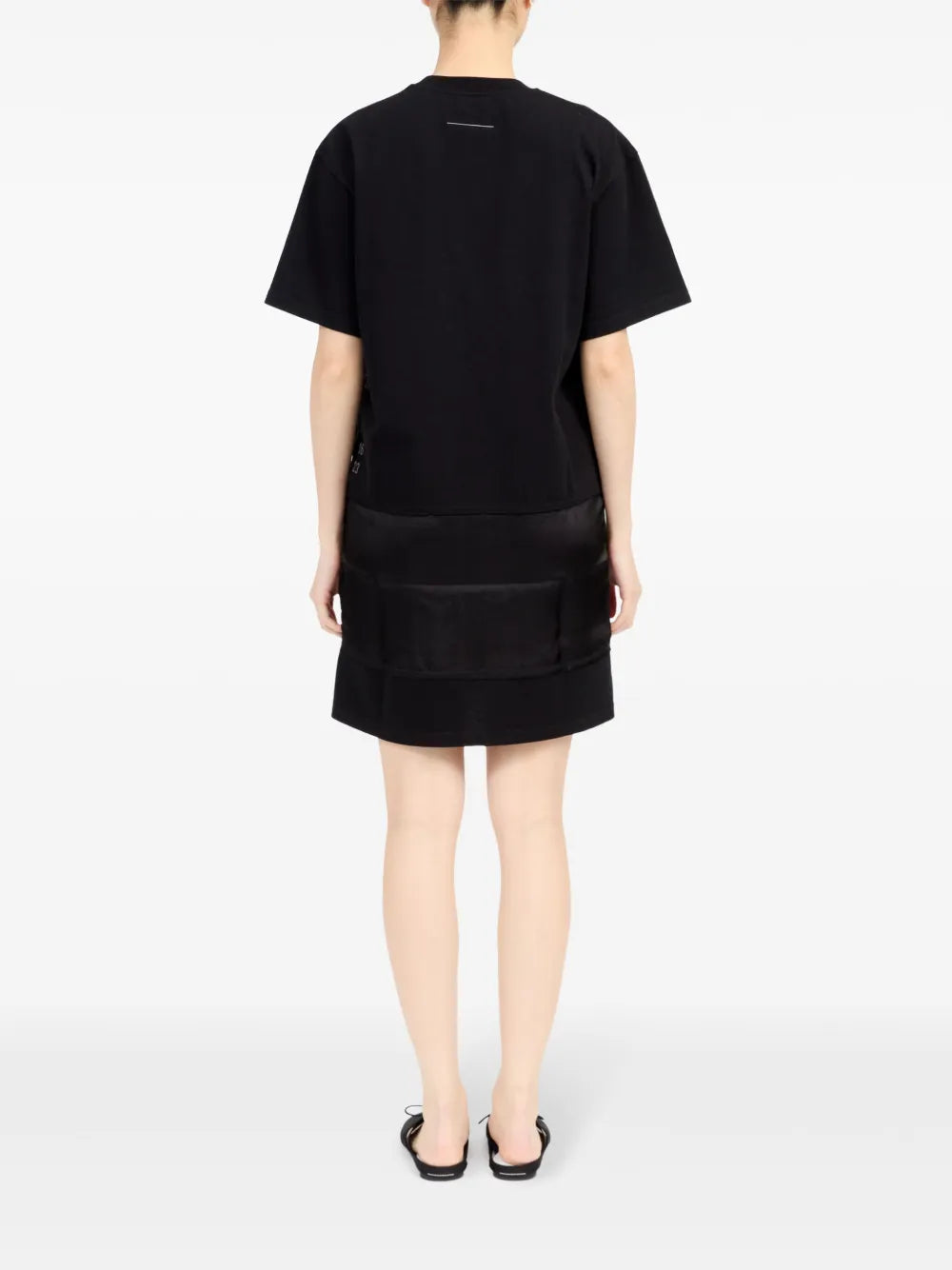 Abiti Abito T-Shirt Stampato Mm6 Nero Femme