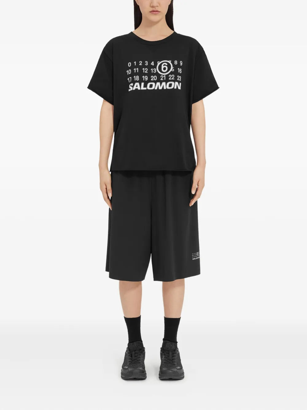 Camisetas Camiseta de Deporte Mm6 Negro Femme