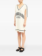 Abiti Abito Senza Maniche in Maglia Mm6 Bianco Femme