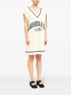 Abiti Abito Senza Maniche in Maglia Mm6 Bianco Femme