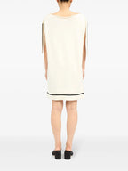 Abiti Abito Senza Maniche in Maglia Mm6 Bianco Femme