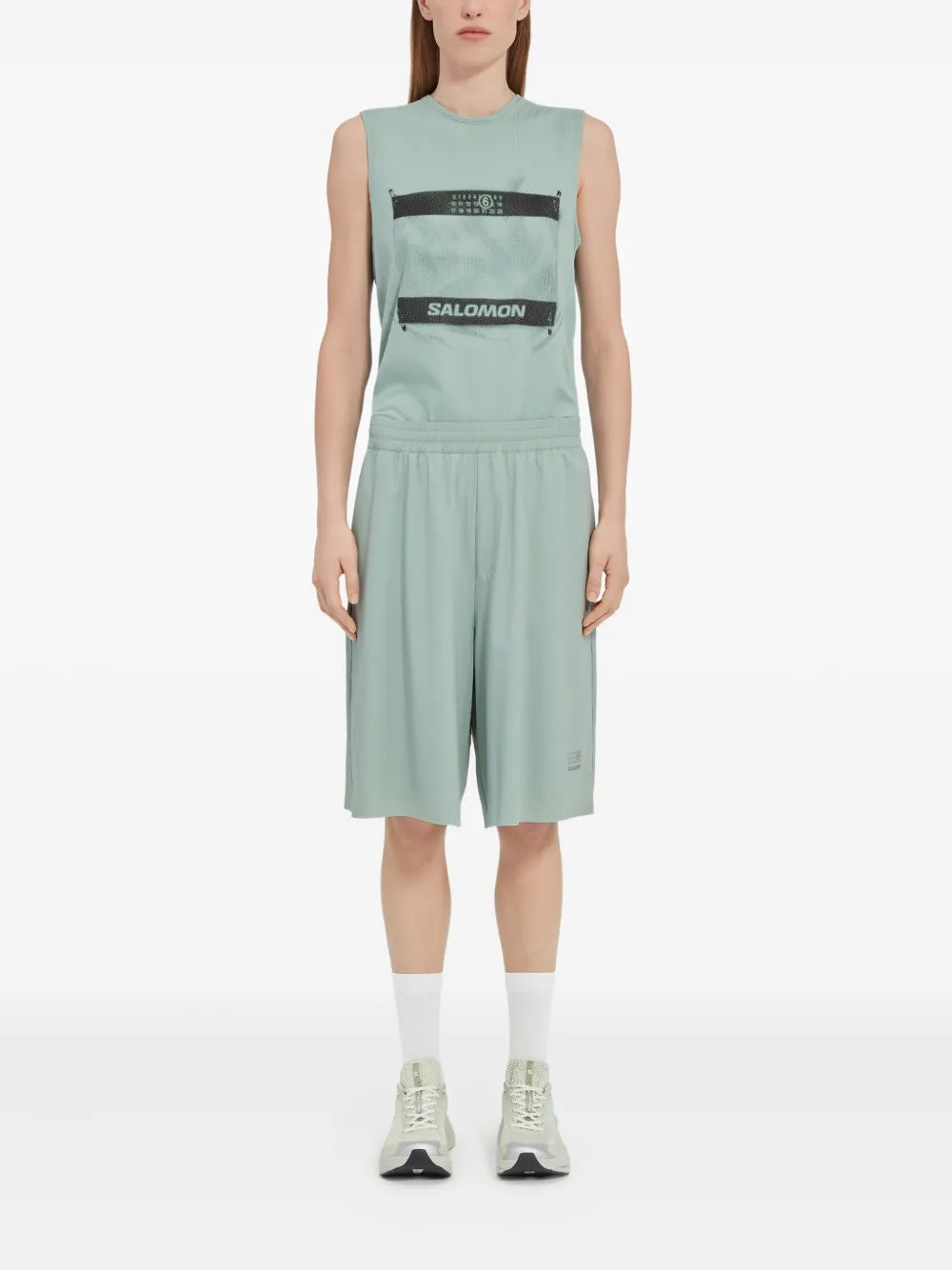 Shorts Pantalones Cortos Deportivos Mm6 Verde Femme