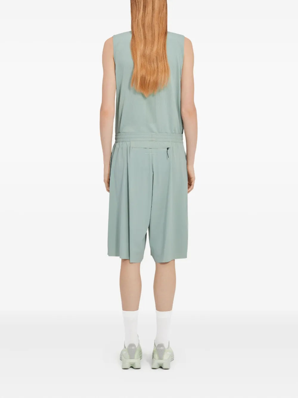 Shorts Pantalones Cortos Deportivos Mm6 Verde Femme