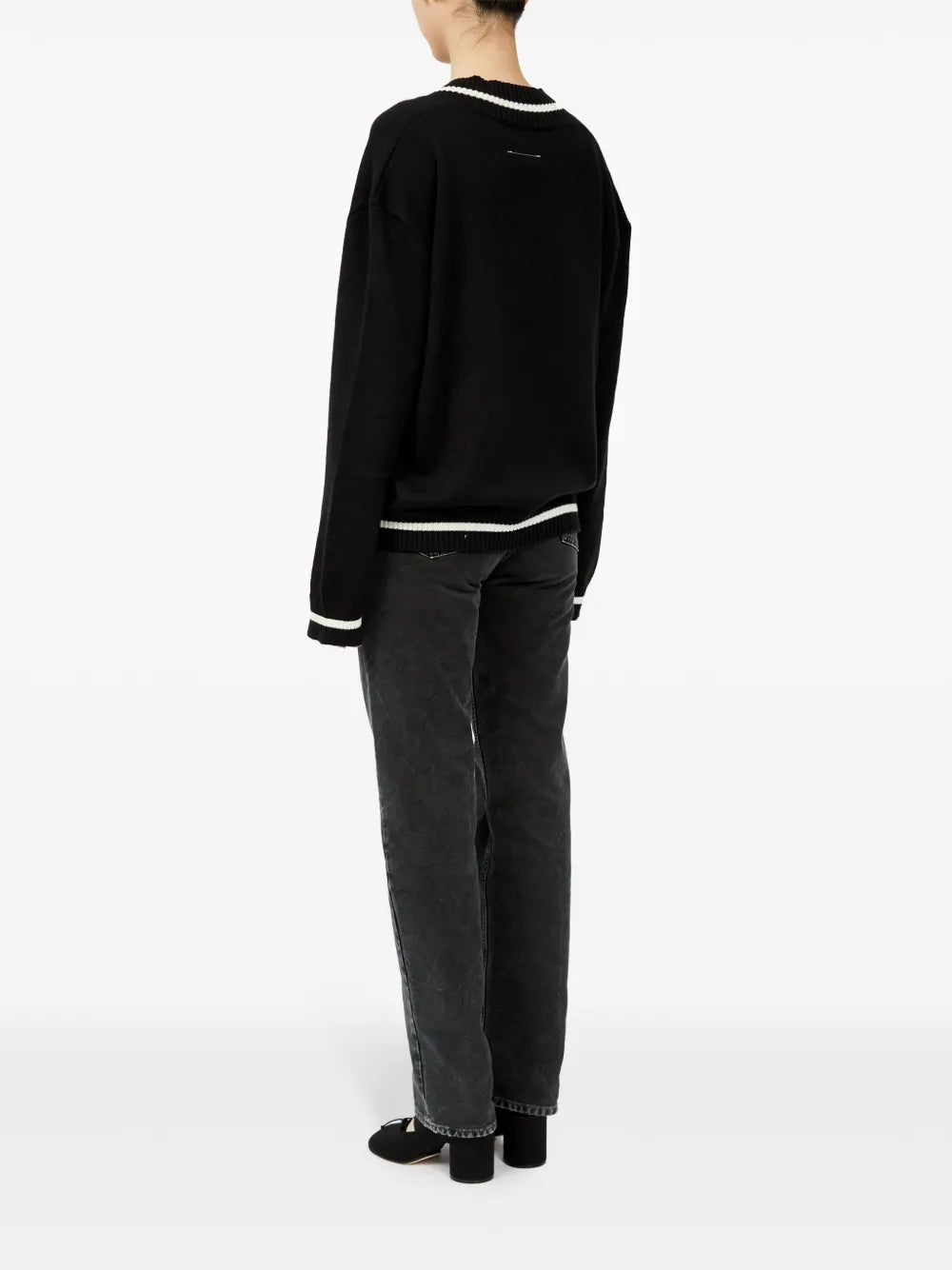 Maille Pull en laine Mm6 Noir Femme