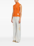 Jacken Ärmellose Strickweste Mm6 Orange Femme