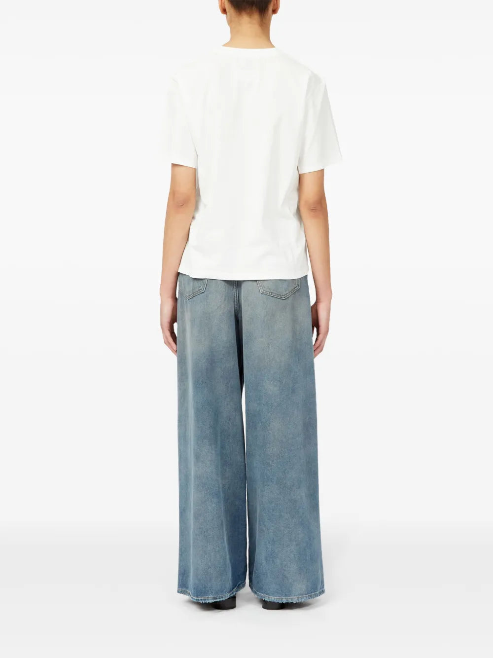 T-shirt T-shirt Numeric Mm6 Bianco Femme