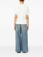T-shirt T-shirt Numeric Mm6 Bianco Femme