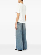 T-shirt T-shirt Numeric Mm6 Bianco Femme