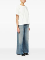 T-shirt T-shirt Numeric Mm6 Bianco Femme