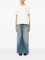 T-shirt T-shirt Numeric Mm6 Bianco Femme