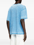 T-shirts T-shirt délavé T-boxt-pak Diesel Bleu Homme