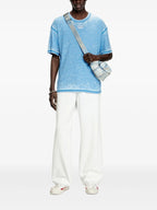 T-shirts T-shirt délavé T-boxt-pak Diesel Bleu Homme