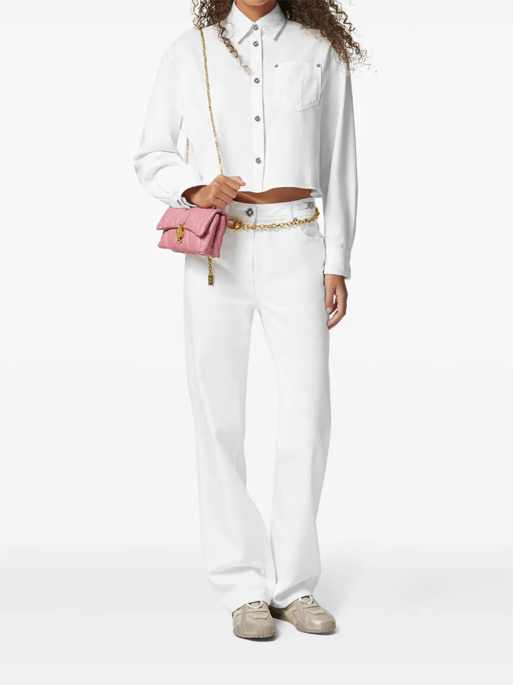 Shirts White Denim Shirt Versace White Femme
