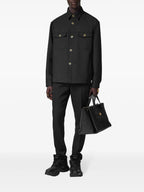 Hemden Wollhemd Versace Schwarz Homme