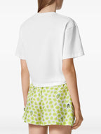 T-shirts T-shirt crop fraises Versace Blanc Femme