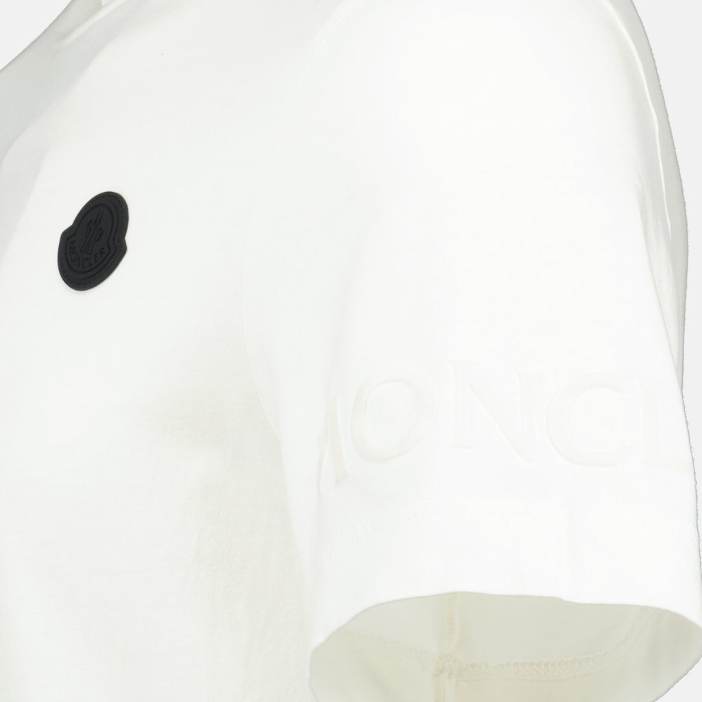 Image of the Moncler branded men's logo T-shirt - Autumn-Winter 2025 - Detailed View_3