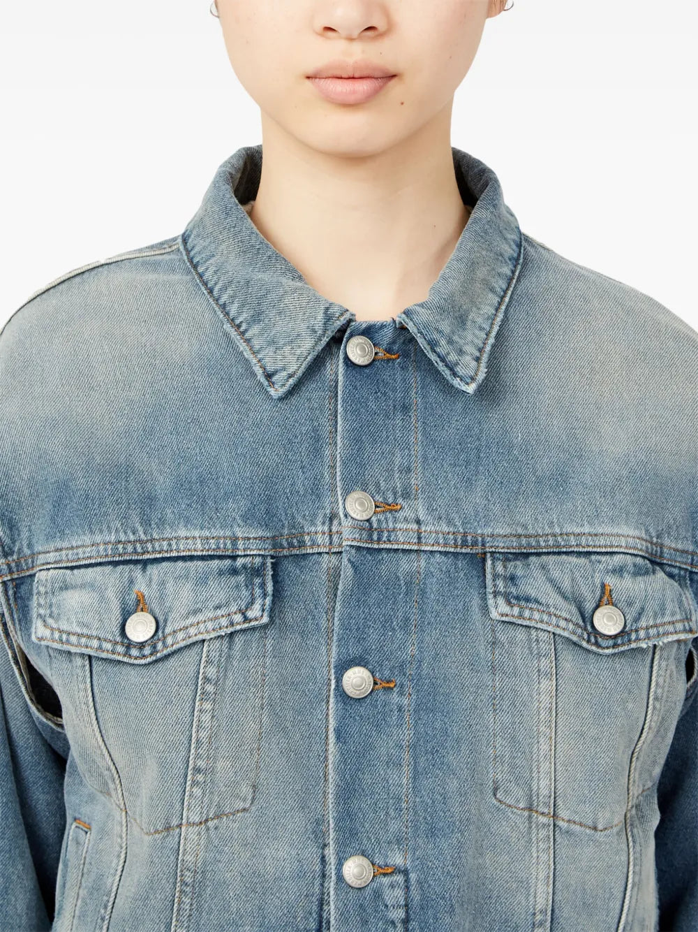 Jacken Denimjacke Mm6 Blau Femme