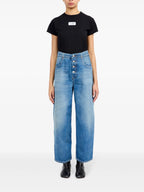 Pantalons Jeans Largos Mm6 Bleu Femme