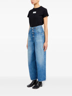 Pantalons Jeans Largos Mm6 Bleu Femme