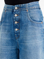 Pantalons Jeans Largos Mm6 Bleu Femme