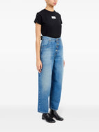 Pantalons Jeans Largos Mm6 Bleu Femme
