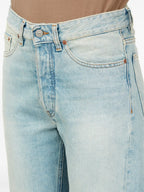 Pantalones Jeans de Banda Adhesiva Mm6 Azul Femme