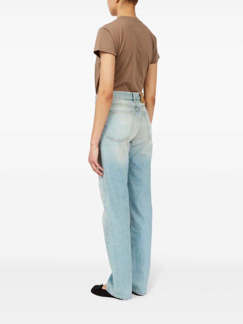 Hosen Tape Band Jeans Mm6 Blau Femme