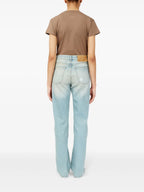 Pantalones Jeans de Banda Adhesiva Mm6 Azul Femme