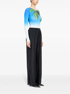 Pantalones Pantalones de Seda Mm6 Negro Femme