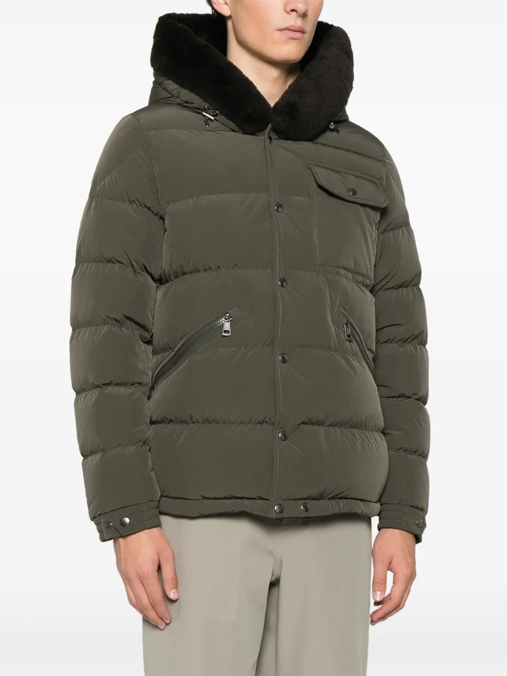 Coats Marcelettes Down Jacket Moncler Khaki Homme