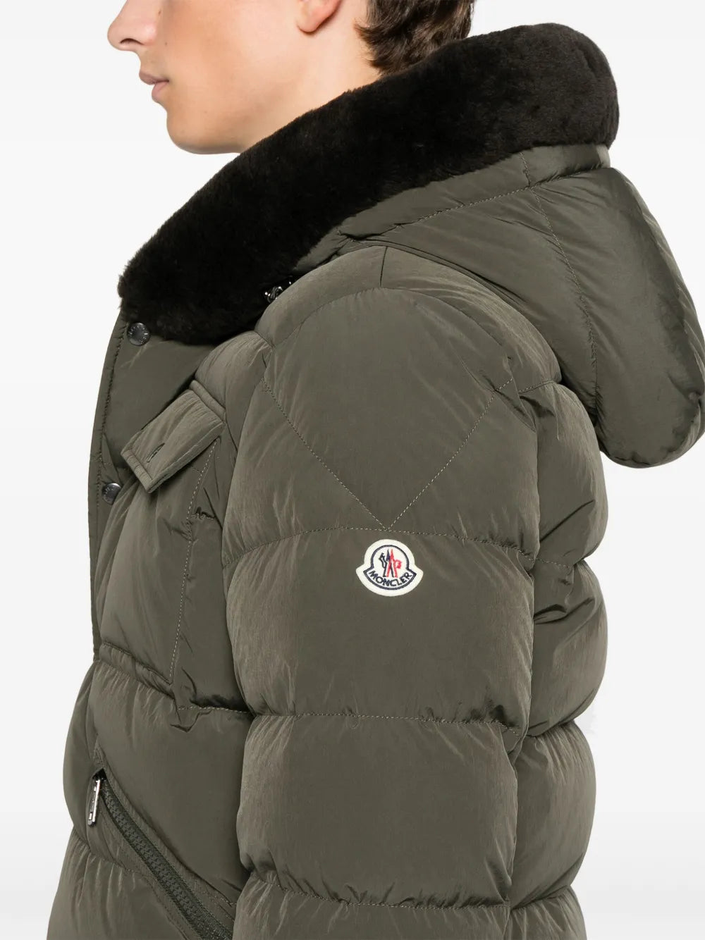 Coats Marcelettes Down Jacket Moncler Khaki Homme
