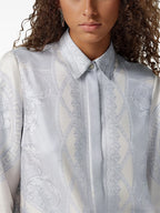 Shirts Barocco Silk Shirt Versace Gray Femme