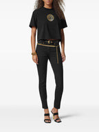 Pantalons Jeans slim noir Versace Noir Femme