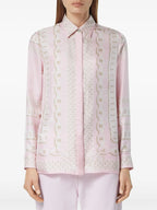 Camisas Camisa de Seda Versace Rosa Femme
