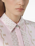 Camisas Camisa de Seda Versace Rosa Femme