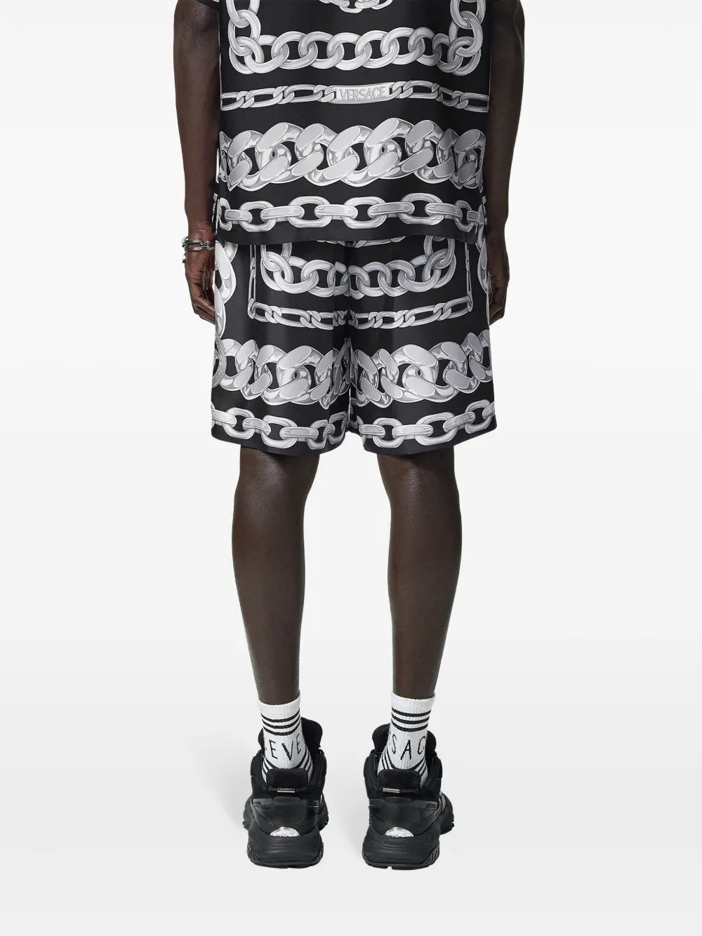 Shorts Short Medusa Chains Versace Black Homme